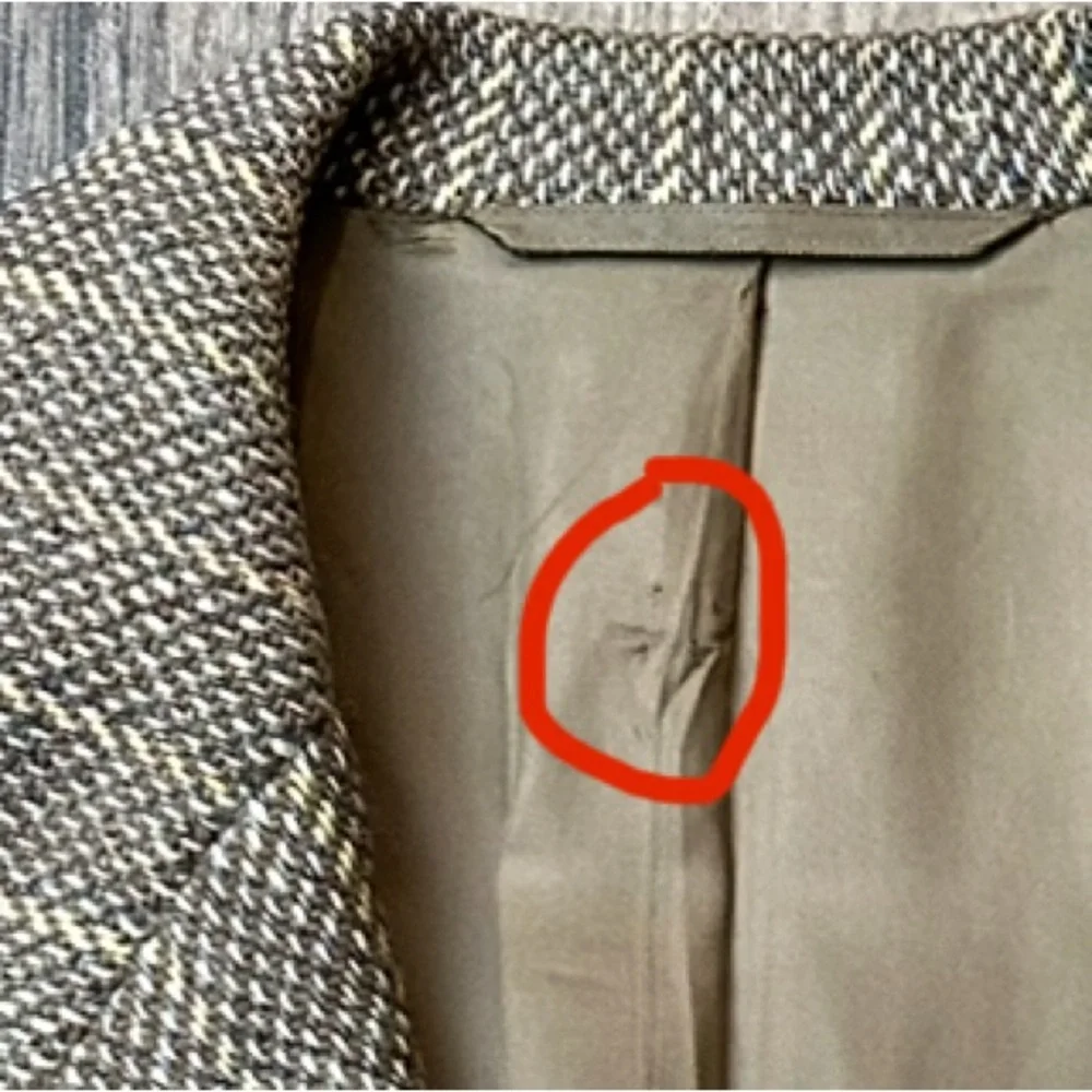The Andover Shop Men’s Suit Blazer Striped Brown Tan
